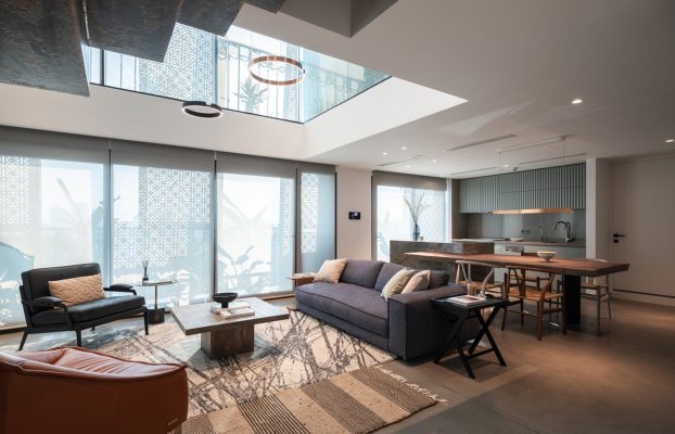 Căn hộ thông tầng mang phong cách công nghiệp New York